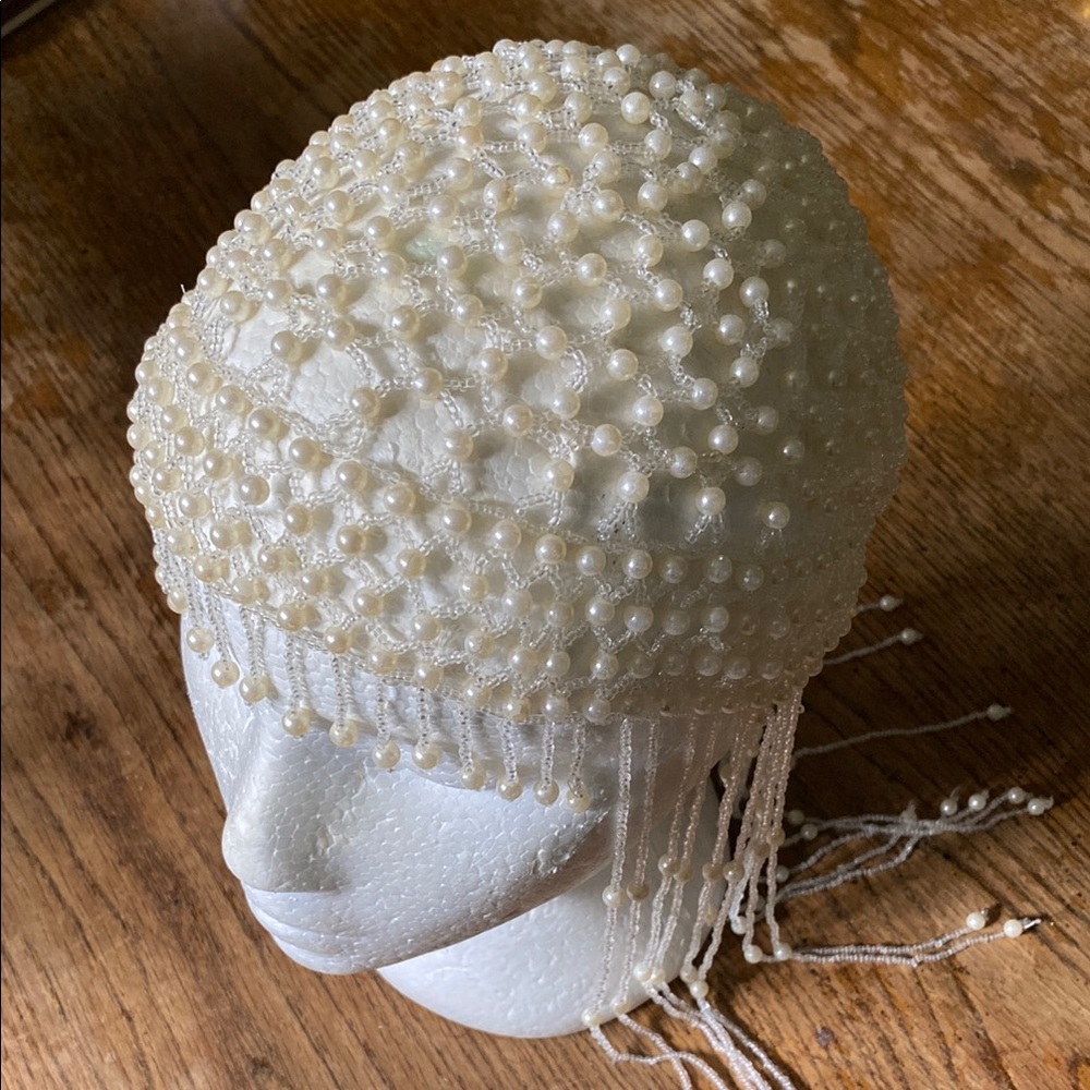Elegant Pearl Beaded Headpiece